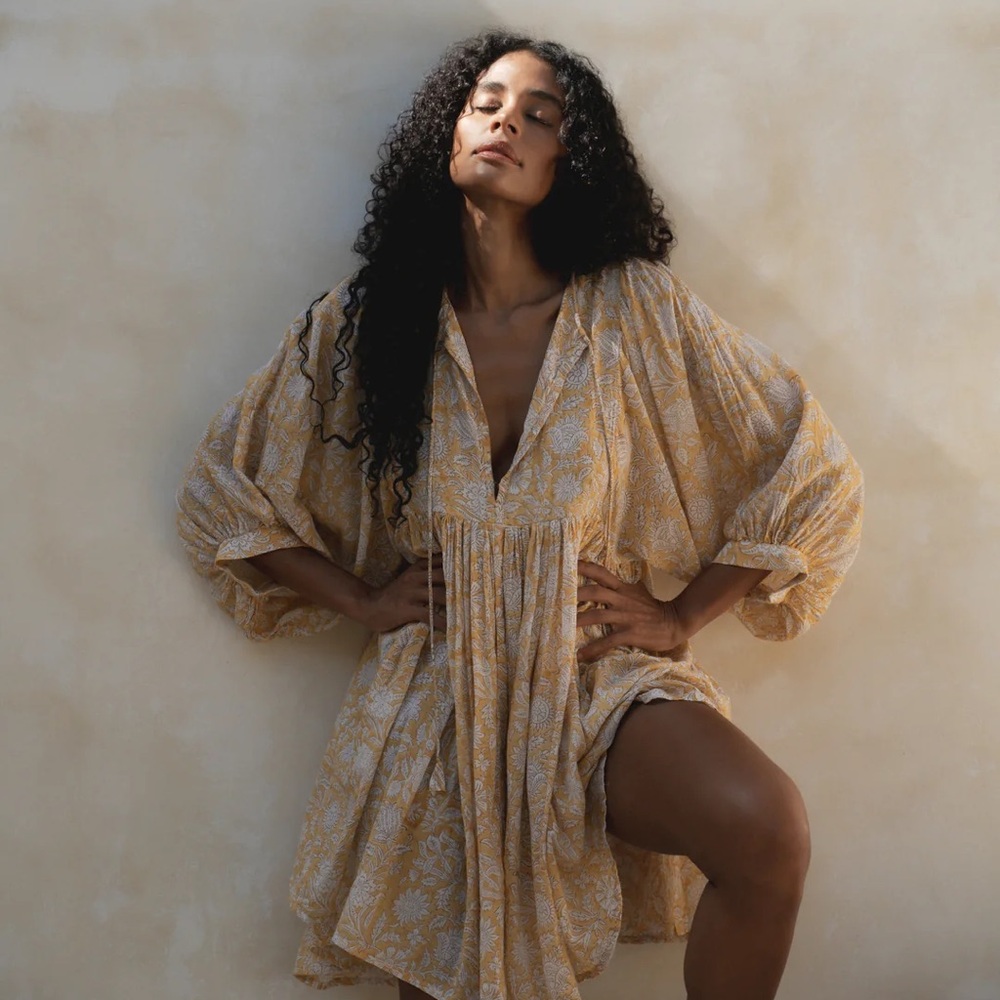 Kyra Mini Dress ~ Cumin Size Medium